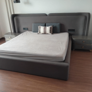 Grey Upholstered King