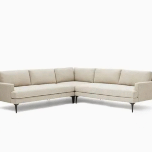 Minimalist Beige L-Shaped Sofa